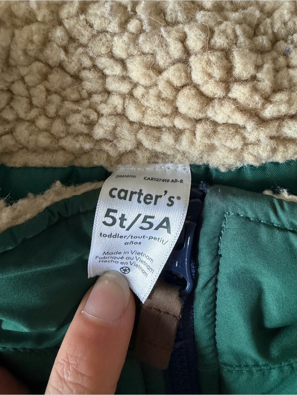 Carter's Color Block Vest - Picture 3 of 4